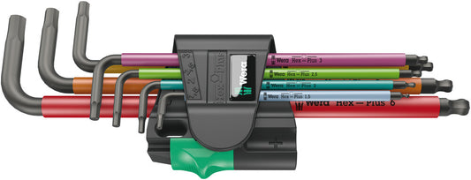 WERA 05022534001 950 SPKL/7 B SM MULTICOLOUR MAGNET HEX KEY SET LONG ARM HEX KEY SET 