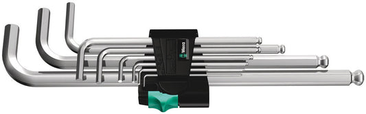 WERA 05022087001 950 PKL/9 SM N LONG ARM BALLPOINT HEX KEY SET * MUST BE ORDERED IN BOX QTY OF 10 (USE 05073391001 FOR INDIVIDUAL QUANTITIES)