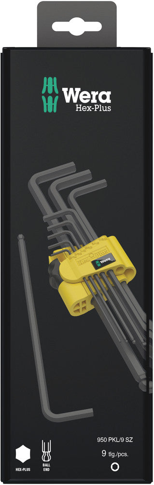 WERA 05133180001 950 PKL/9 SZ N LONG ARM HEX KEY SET