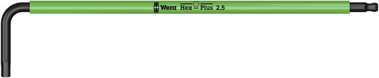 WERA 05022604001 950 SPKL HEX-PLUS SW 2.5 BRIGHT GREEN LONG ARM HEX KEY * MUST BE ORDERED IN BOX QTY OF 10