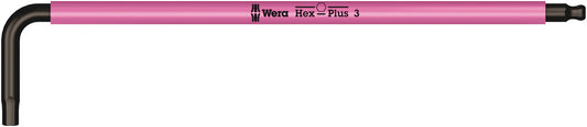 WERA 05022200001 950 SPKL HEX-PLUS HF SW 3,0 LEUCHTPINK L-KEY WITH HOLDING FUNCTION * MUST BE ORDERED IN BOX QTY OF 10