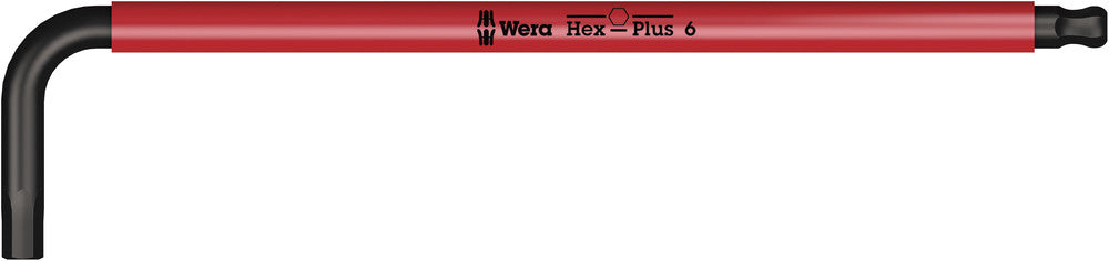WERA 05022203001 950 SPKL HEX-PLUS HF SW 6,0 ROT L-KEY WITH HOLDING FUNCTION * MUST BE ORDERED IN BOX QTY OF 10