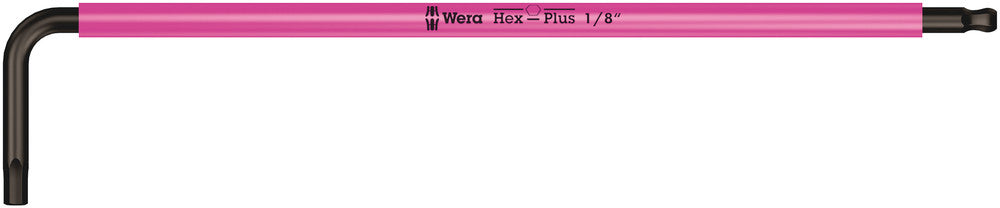 WERA 05022632001 950 SPKL HEX-PLUS SW 1/8" BRIGHT PINK LONG ARM HEX KEY * MUST BE ORDERED IN BOX QTY OF 10