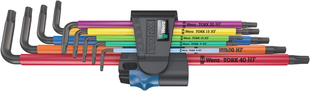 WERA 05024470001 967/9 TX XL MULTICOLOUR HF 1 L-KEY SET WITH HOLDING FUNCTION