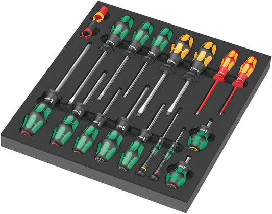 WERA 05150101001 9710 FOAM INSERT "SCREWDRIVER SET 1"