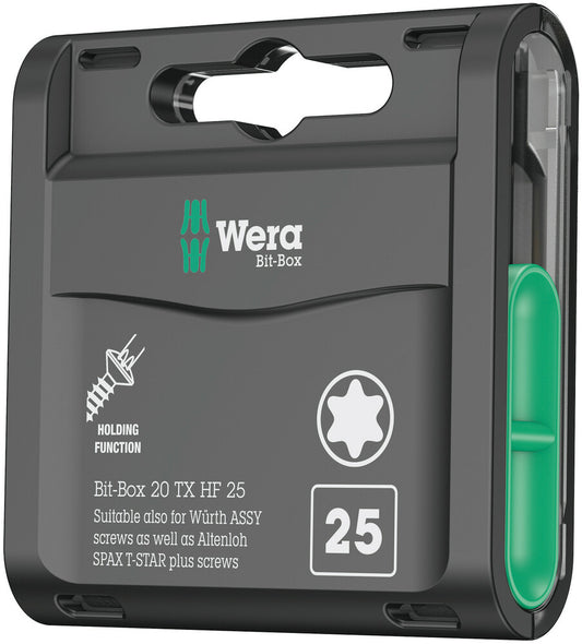 WERA 05057777001 BIT-BOX 20  TX-867/1TORX HF 20 X TX 20X25;
