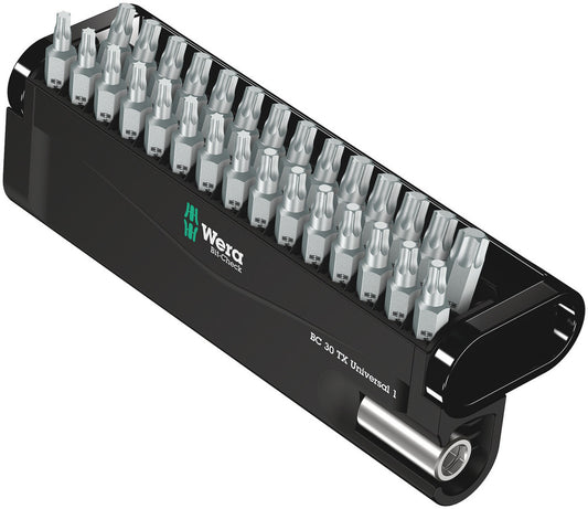 WERA 05057908001 BIT-CHECK 30 TX UNIVERSAL 1 BITS ASSORTMENT TORX 31 PCS.