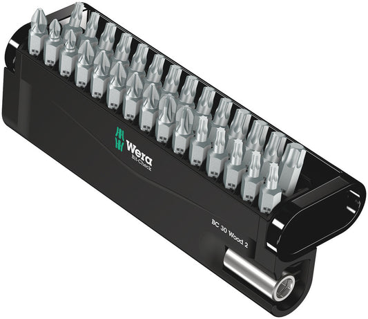 WERA 05057432001 BIT-CHECK 30 WOOD 2 BITS ASSORTMENT