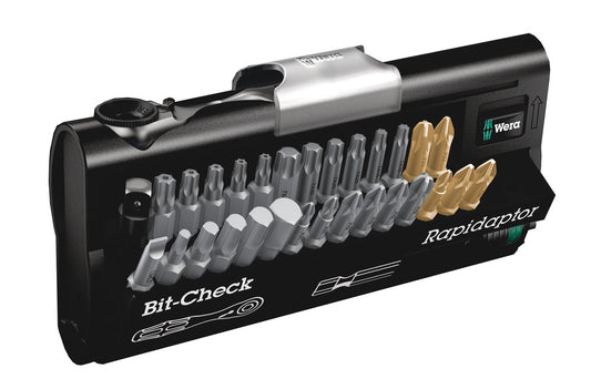 WERA 05073640001 BIT-CHECK 30 ZYKLOP MINI 1 BITS ASSORTMENT WITH RATCHET