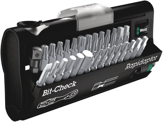 WERA 05346293001 BIT-CHECK 30 ZYKLOP MINI 2 BITS ASSORTMENT WITH RATCHET