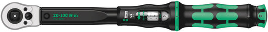 WERA 05075625001 CLICK-TORQUE C2 PUSH-THRU TORQUE WRENCH DRIVE 20 - 100 NM