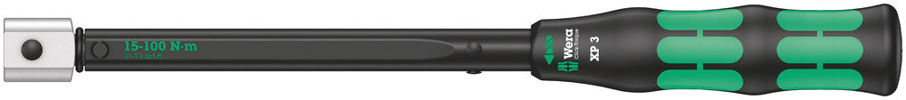 WERA 05075672010 CLICK-TORQUE XP3, PRE-SET ADJUSTABLE TORQUE WRENCH FOR INSERT TOOLS