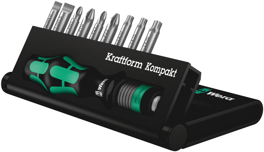 WERA 05056653001 KRAFTFORM KOMPAKT 10 BITS ASSORTMENT