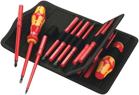 WERA 05347108001 KRAFTFORM KOMPAKT 60 I/62 I/68 I/18 BIT SET WITH HANDLE AND INTER-CHANGEABLE BLADES