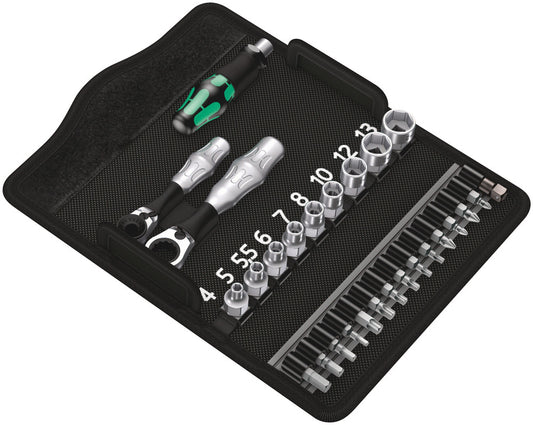 WERA 05135918001 KRAFTFORM KOMPAKT ZYKLOP MINI 2 ZYKLOP MINI RATCHET SET 22 PCS.