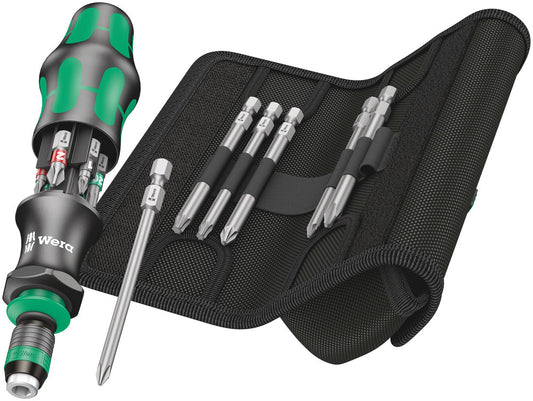WERA 05051017001 KRAFTFORM KOMPAKT 20 TOOL FINDER 2  INCLUDING POUCH AND ADDITIONALLY 89 MM BITS = PH1,2 - PZ1,2 - TX 20,25