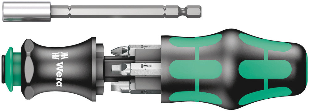 WERA 05073241001 KK 28 BITHOLDING SCREWDRIVER WITH PH/SL/SQUARE BITS; WITHOUT POUCH