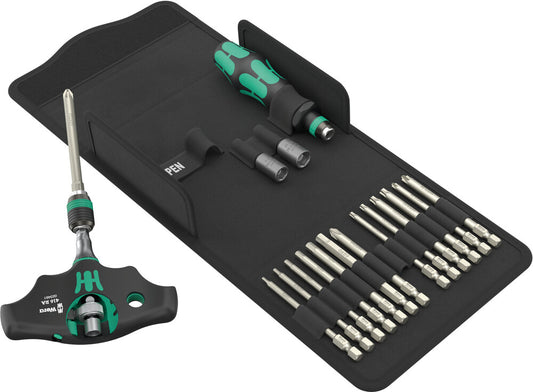 WERA 05136072001 Kraftform Kompakt 400 RA SHK Set 1, 19 pieces