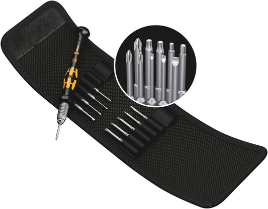 WERA 05073670001 KRAFTFORM KOMPAKT MICRO-SET ESD/11 SB BIT SET WITH HANDLE AND INTER-CHANGEABLE BLADES