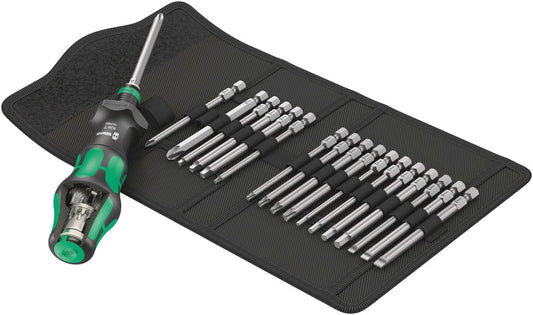 WERA 05057483001 KRAFTFORM KOMPAKT TURBO IMPERIAL SET WITH BITS & POUCH