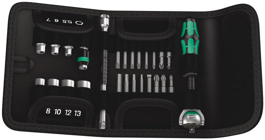 WERA 05051045001 KRAFTFORM KOMPAKT ZYKLOP 1/4" ZYKLOP 1/4 DR. RATCHET SET 26 PCS.