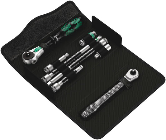 WERA 05135949001 KRAFTFORM KOMPAKT ZYKLOP MS1 METAL/SPEED 1/4 ZYKLOP 1/4 DR. RATCHET SET 8PCS