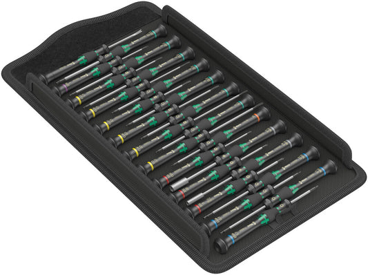 WERA 05134000001 KRAFTFORM MICRO BIG PACK 1 25 X MICRO SCREWSDRIVERS IN TEXTILE POUCH