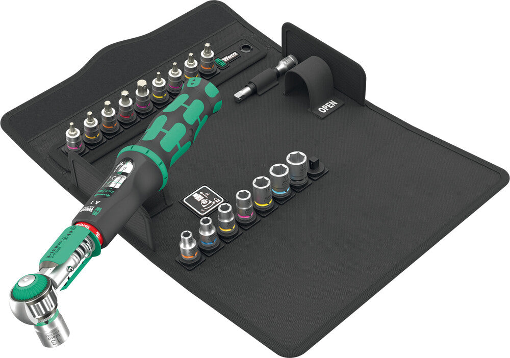 WERA 05136073001 Safe-Torque A 1 SHK Set 1, 1/4" square head, 2-12 Nm, 20 pieces
