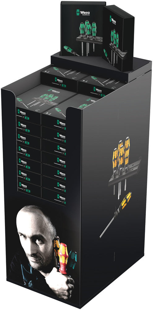WERA 05100202001 SCREWDRIVER DISPLAY 334/6 SCREWDRIVER SET