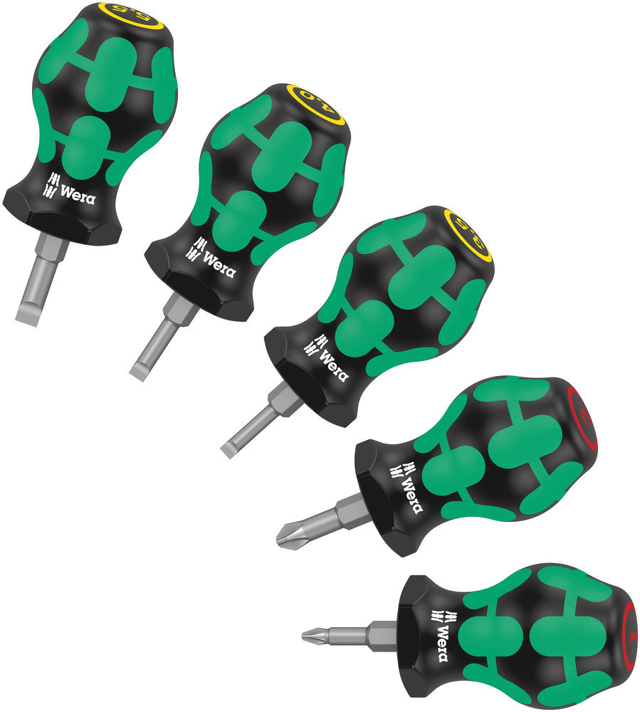 WERA 05008870001 STUBBY SET, 5PC PHILLIPS / SLOTTED