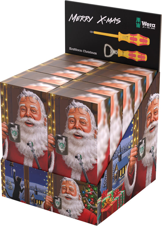 WERA 05135814001  KRAFTFORM CHRISTMAS 2023 (DISPLAY CONTAINS 10 SETS)